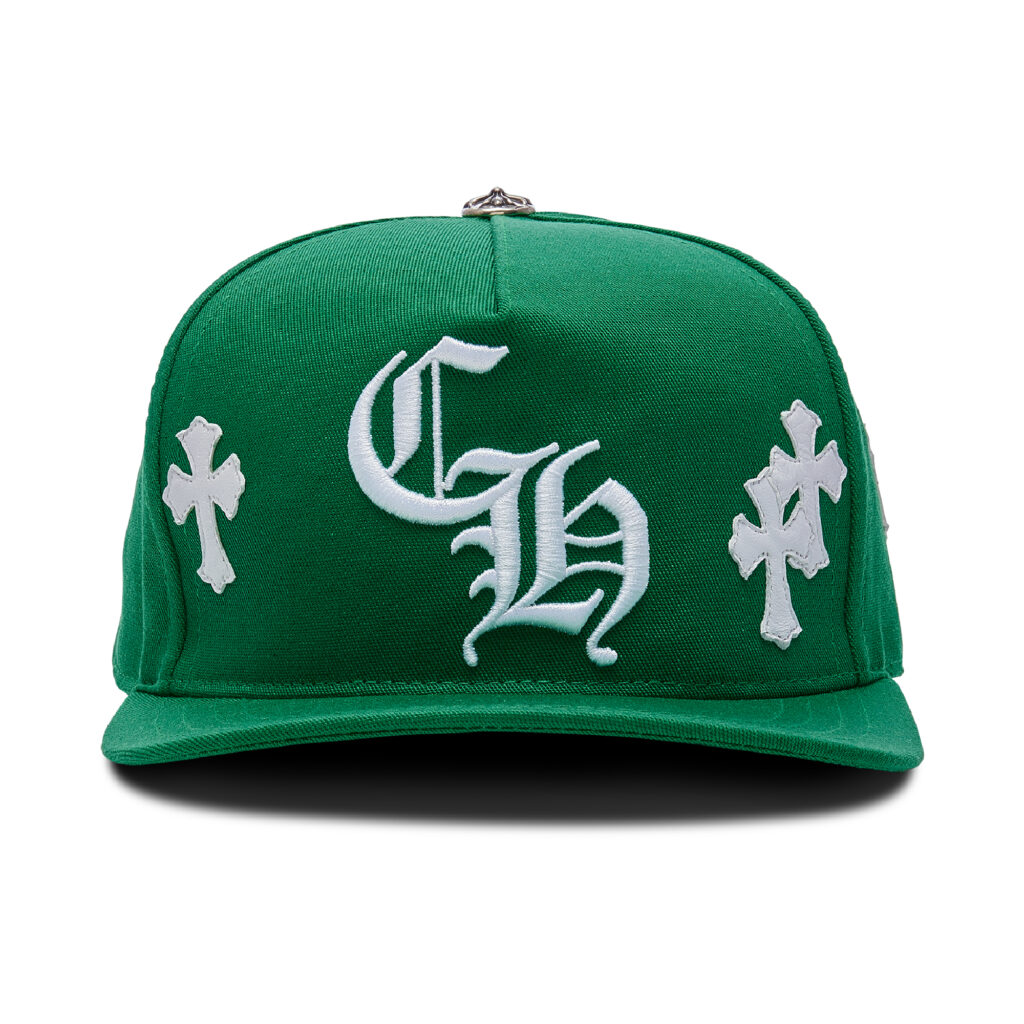 Chrome Hearts Cross Patch Baseball Green Hat