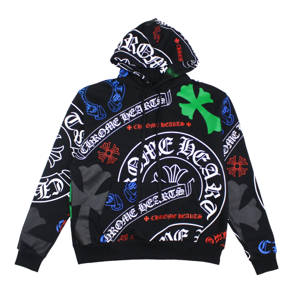Multicolor Logo Chrome Hearts Pullover Hoodie