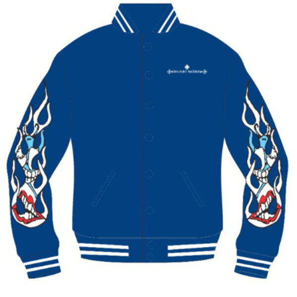 Blue Chrome Hearts Matty Boy Space Jacket