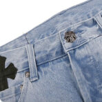 Chrome Hearts Leather Patches Jeans